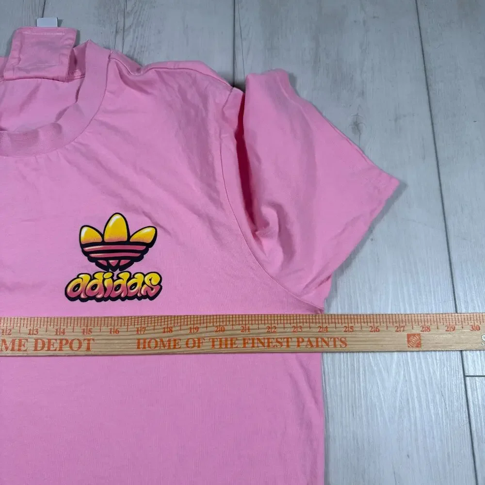Adidas x Jeremy Scott Buggle Gum Pink Graffiti Shirt Large streetwear